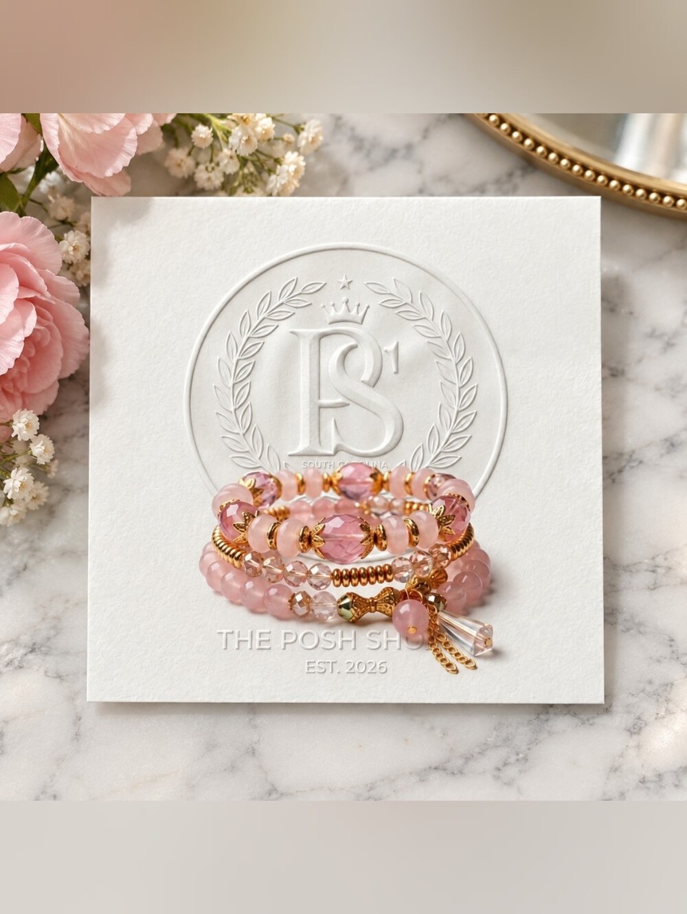 ✨ Pretty in Pink Bracelet Stack – $17 ✨